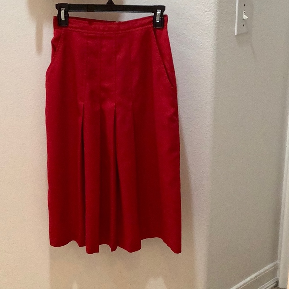 Vintage Claude Red Skirt